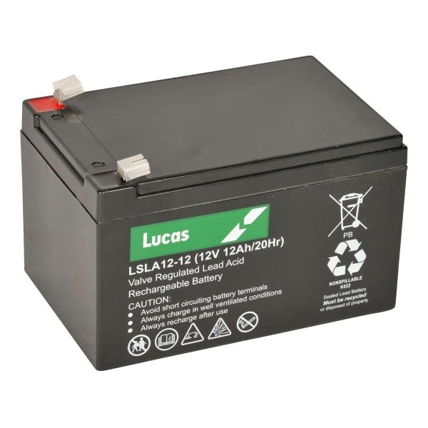 12AH Lucas AGM Lawnmower Battery-0