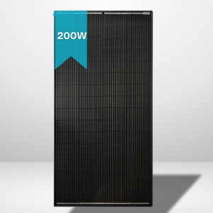 200W Xplorer All-Black Slimline Monocrystalline Cell Solar Panel