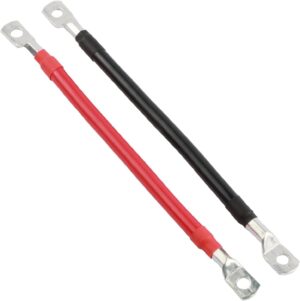 Pair of 16mm2 Battery Linking Cables with M8 Eyelets 300mm length