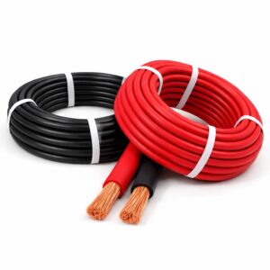 Pair of Extra Flexible PVC Battery Cable 16mm² 110A- 1metre Black & Red