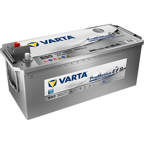 625 Varta EFB Super Heavy Duty Commercial Battery - C40 (740500120) E9N-0