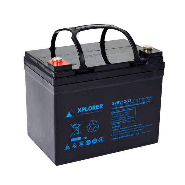 33AH Xplorer 27-36 Hole Golf Trolley Battery