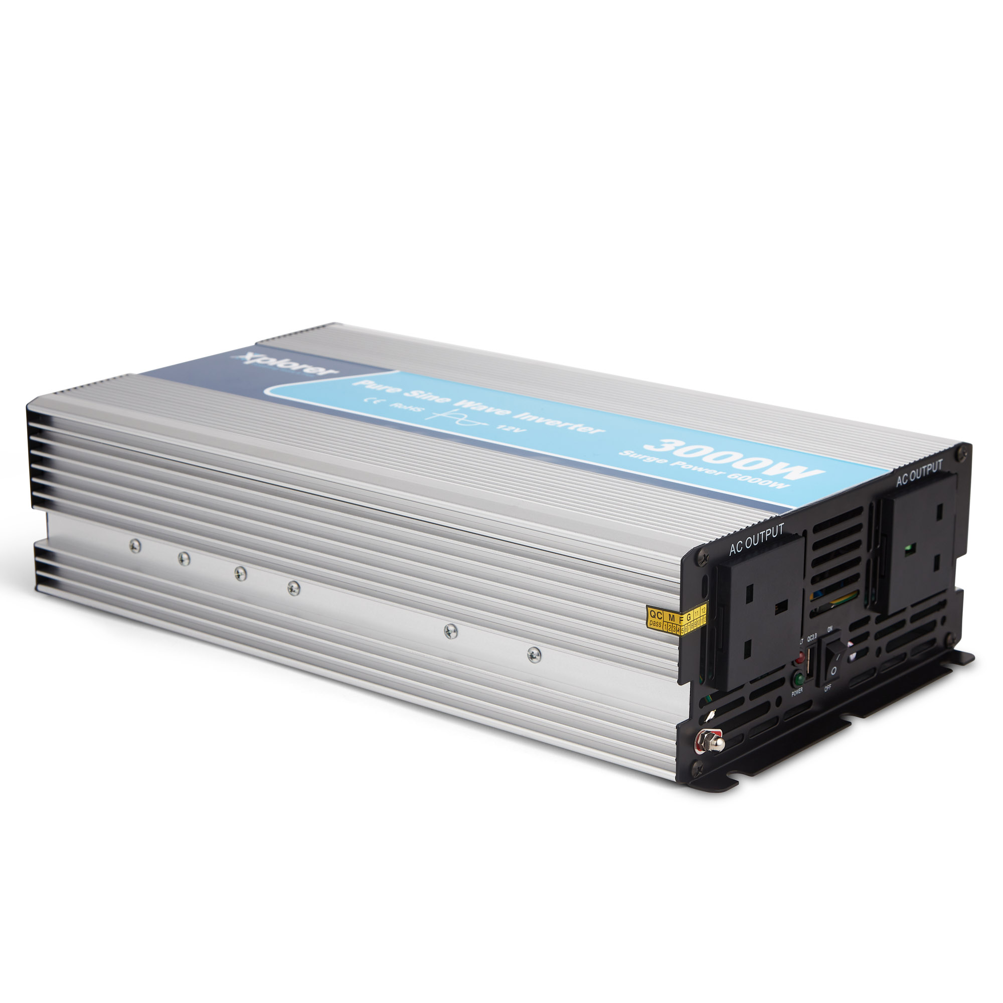 Xplorer 3000W Pure Sine Wave Power Inverter with USB & Remote Control