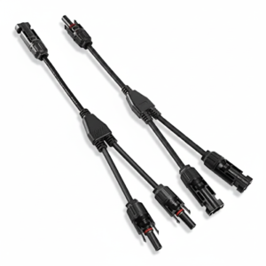2-Piece MC4 Connectors Solar Panel Cable Y-Branch Male & Female