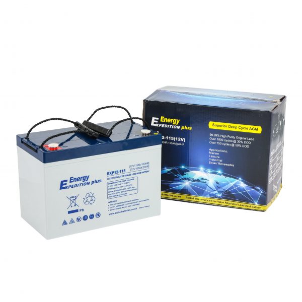 12v 115AH Expedition Plus AGM Deep Cycle Leisure Battery (EXP12-115) - Image 4