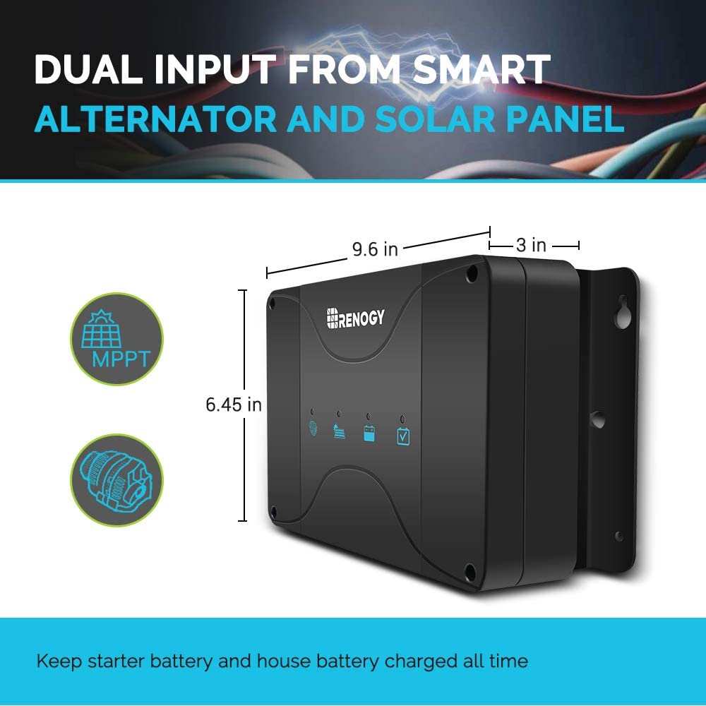 12v Renogy 50A DC/DC Onboard Charger with MPPT – DCC50S - Alpha