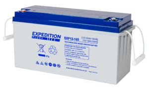 12v 165AH Expedition Plus AGM Deep Cycle Leisure Battery (EXP12-165)