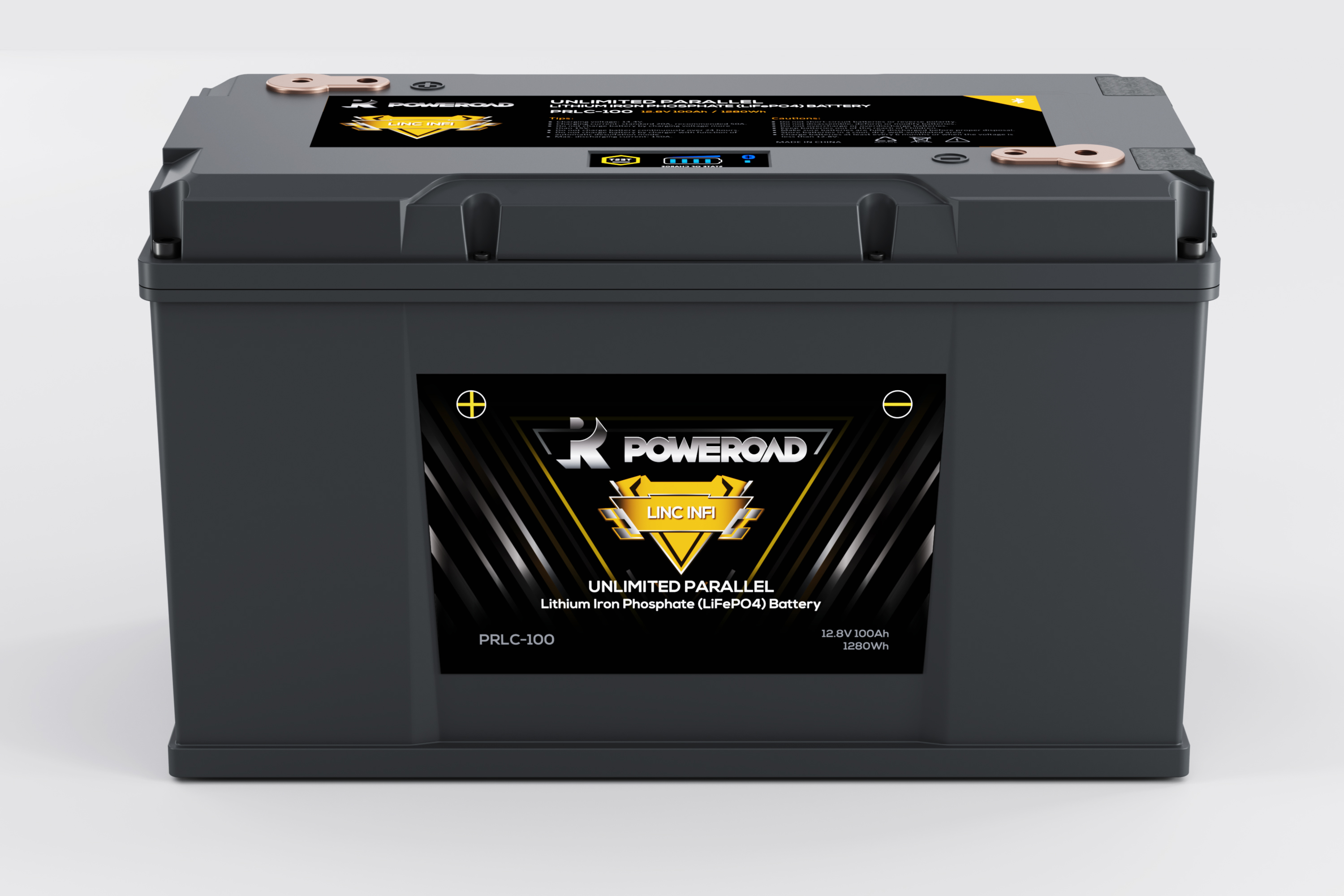 12v 100AH Poweroad Infinity Lithium LiFePO4 Battery with Bluetooth