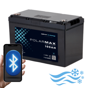 12v Lithium 100AH Xplorer Polarmax Low Temperature Leisure Battery with Bluetooth-XPL12-100