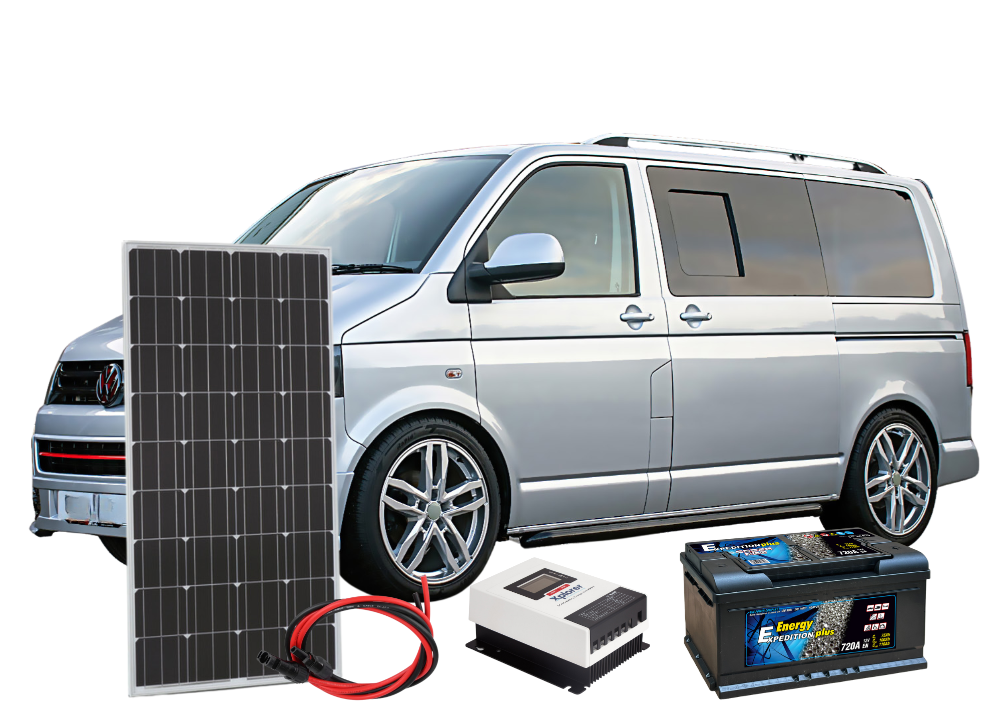12V Xplorer 100W Van Conversion Off Grid Power Starter Kit