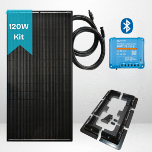 120W Xplorer Monocrystalline Cell Solar Panel Kit With Victron 15A MPPT Controller- All Black