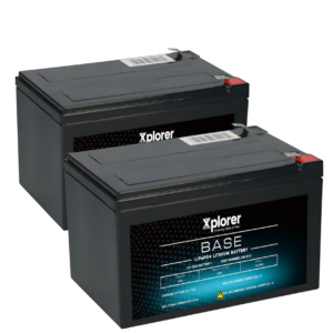 PAIR OF 12V 12AH XPLORER LITHIUM SCOOTER BATTERIES
