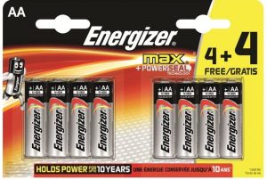 Energizer MAX AA LR6 4+4 8 Pack of Batteries-0