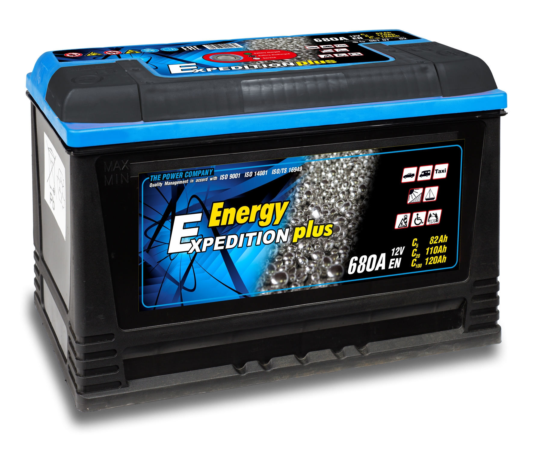 12v 120AH Expedition Plus Semi Traction Leisure Battery