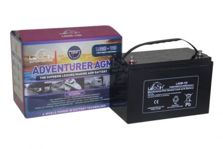 12V 120AH Leoch Adventurer AGM Leisure Battery (LAGM120) - Alpha