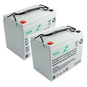 Pair of 12V LUCAS 75AH Mobility Scooter Batteries (LSLC12-75)-0