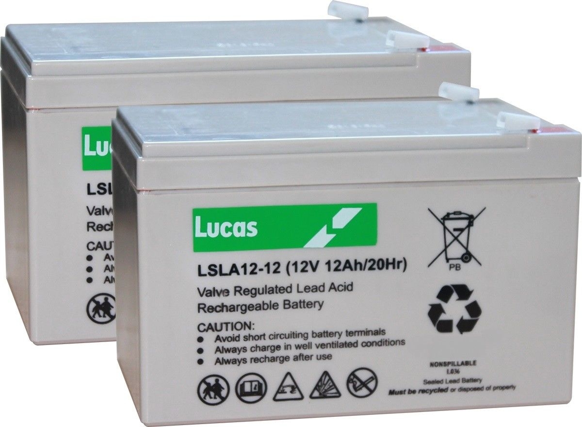 thumbnail image 2 of Pack Of 24V 12AH Batteries For Mobility Scooter M31, MS31, W3431 2 of 6