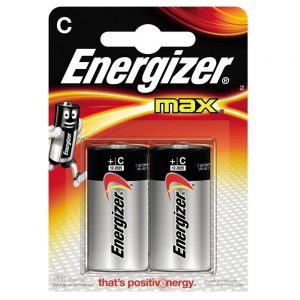 Energizer Max C LR14 Alkaline 2 Pack of Batteries-0