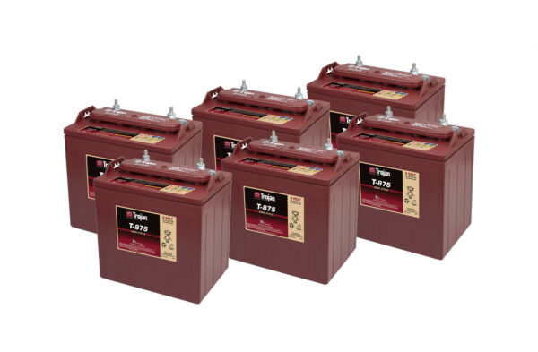 Trojan 8V T875 Golf Buggy Battery Set (6 Batteries)