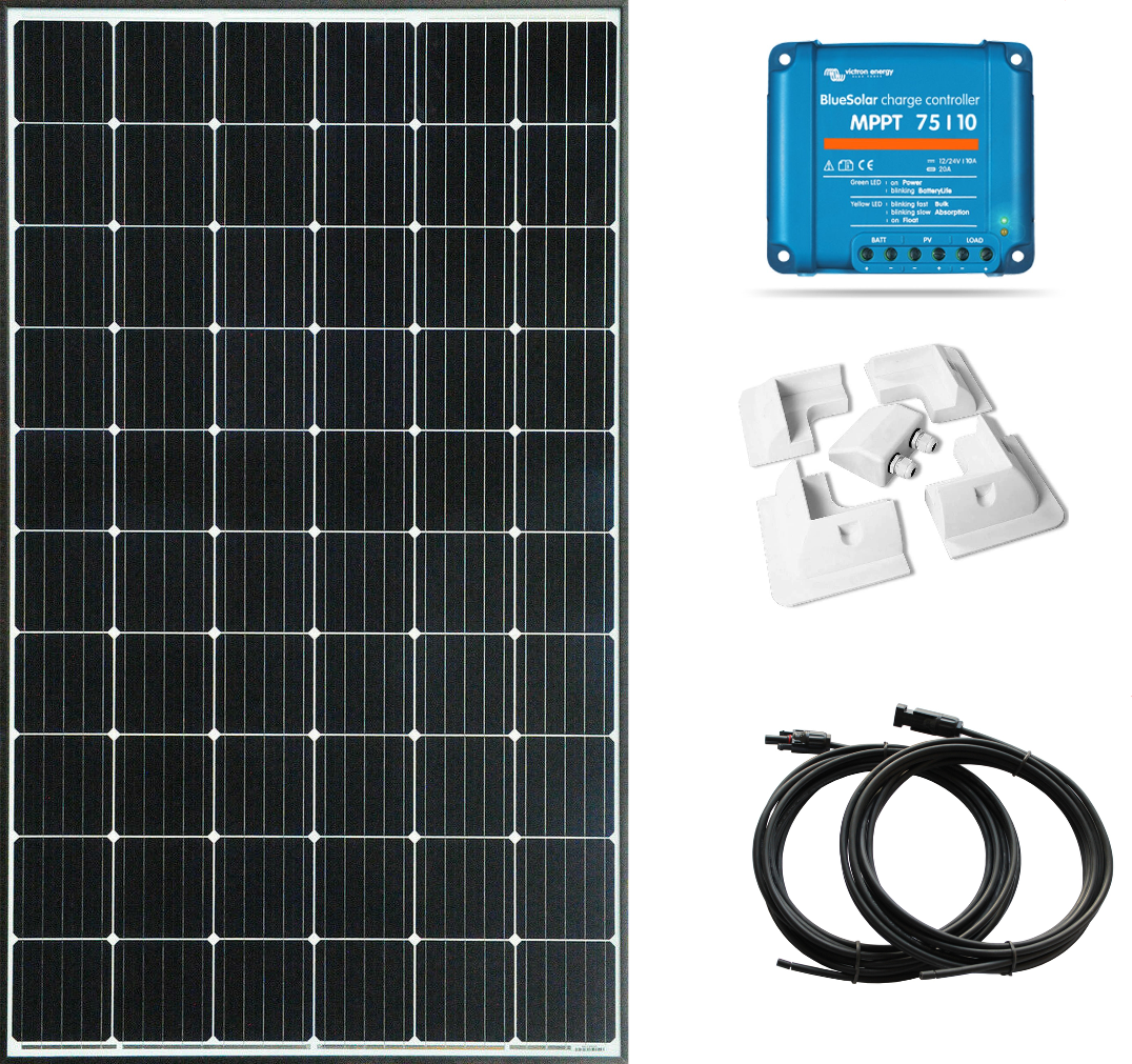 215W VICTRON ENERGY SOLAR PANEL KIT WITH 15A BLUETOOTH SMART MPPT